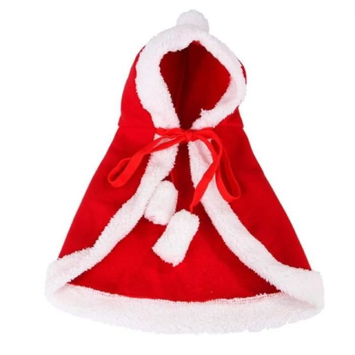 BXT Cape Capuchon Vêtements Manteau à Capuchon Costume Deguisement Père Noël