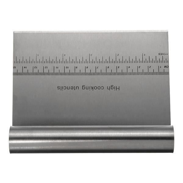 Coupe-pâte Droit En Inox Sycomore - Taille 9x12 Cm, Neuf, Pour Pâtisserie Et Cuisine