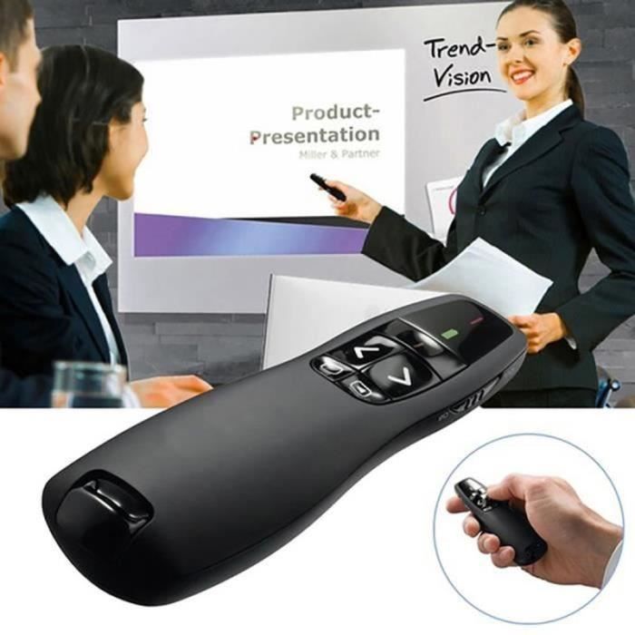 Pointeur Présentateur Sans Fil Rechargeable USB-C - Télécommande Pour PowerPoint, Présentations Sur PC Et Mac