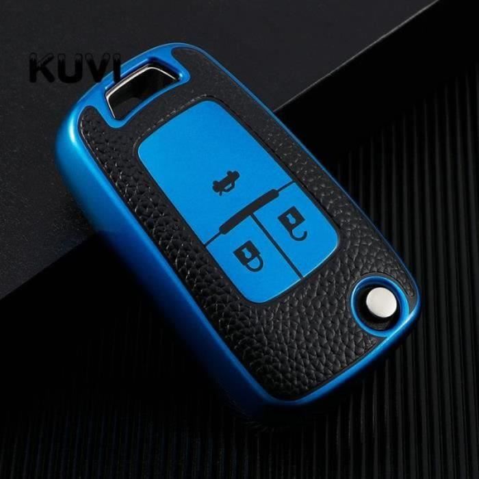 Coque Clé TPU TOOMUME Pour Chevrolet, Opel, Buick - Protection Antichoc, Design Doré/Argenté - 2 Boutons