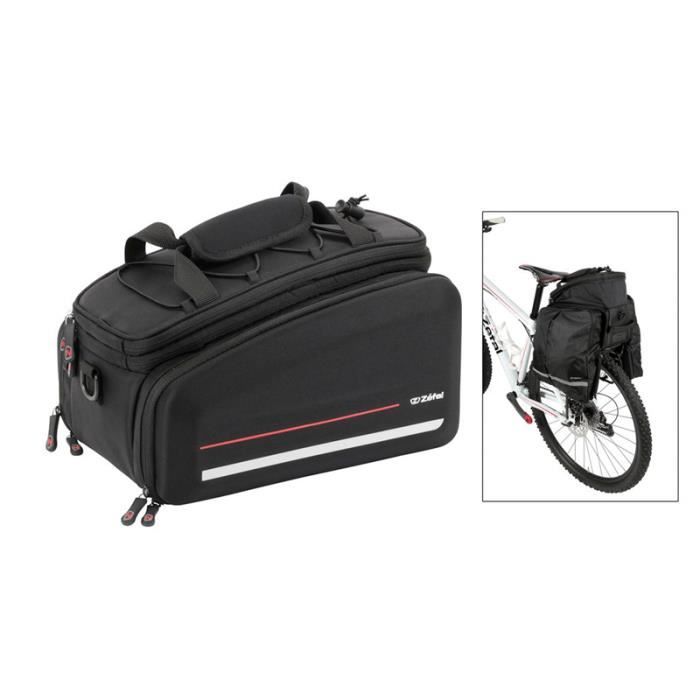 Sacoche porte-bagages Zefal Z Travel 80 - Fixation universelle à scratch - Polyester 840D - Noir