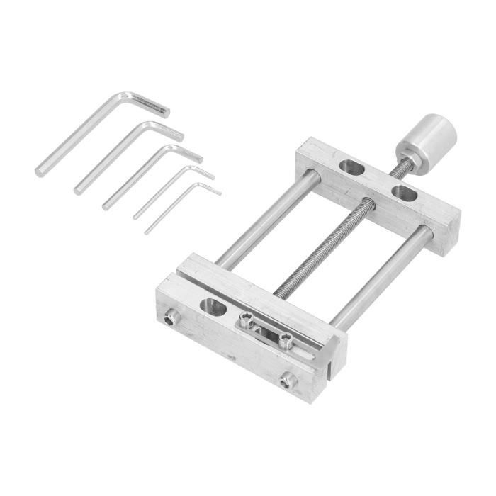 Perceuse à Colonne Étau En Alliage D'Aluminium - Mini Étau à Dégagement Rapide Avec Poignée Portable, Capacité 3 Pouces