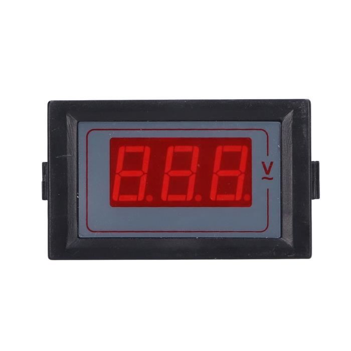 Voltmètre Numérique LED Voiture/moto - Lot De 2 - Écran 12V/24V - Étanche IP65 - Pour Batterie