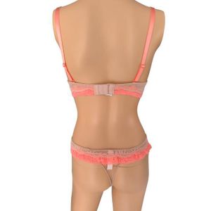 Ensemble Lingerie 2 Pièces Taille 95B - Noir Balconnet Armaturé - Polyester - Neuf