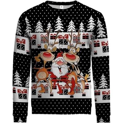 Sweat Shirt Pull Pere Noel Homme Joyeux Noël Pull De Noel Homme Et