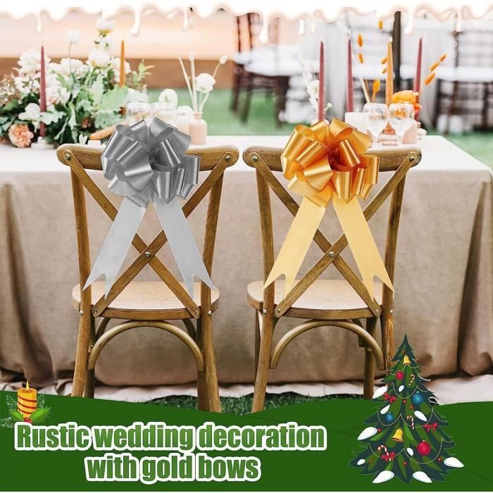 100 Pièces Noeud Voiture Mariage Blanc Décoration De Voiture De Mariage De Mariage Nœuds Pour