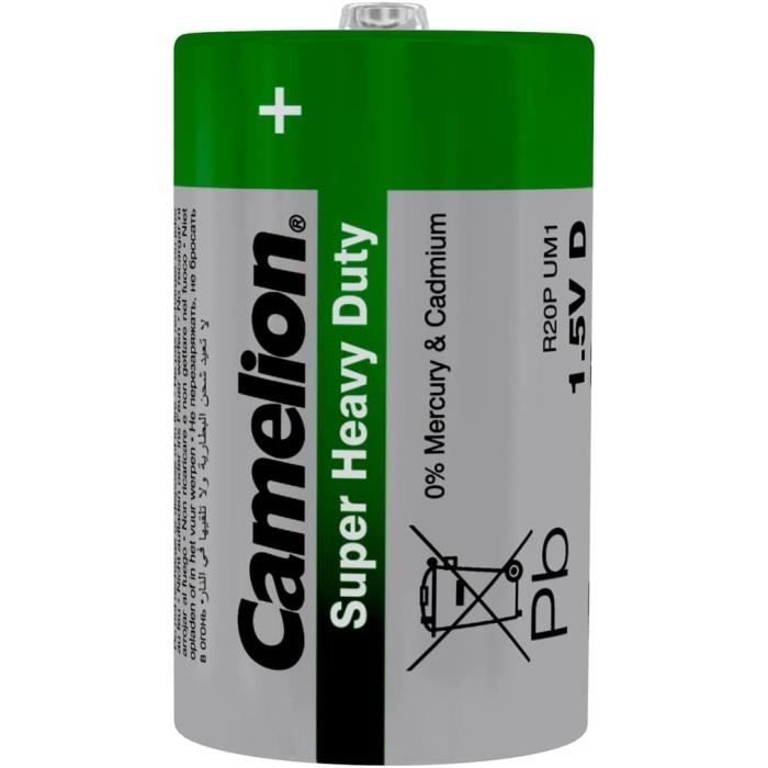 R20P-BP4G Piles super heavy duty 1,5V modéle R20 (D) [449] - Cdiscount ...