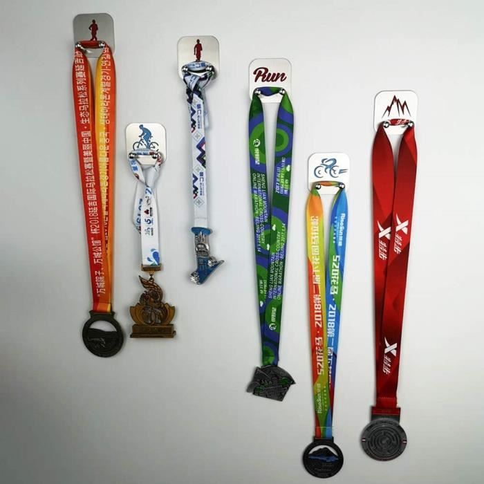 Présentoir à médailles pour 4 médailles en acier inoxydable - Support en  métal pour la course à pied, le karaté, la gymnastique, tous les sports -  Bureau autonome : : Sports et Loisirs