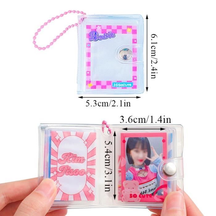 Porte-photocard 1pc - Mini Porte-cartes Kpop Transparent, 2 Pouces