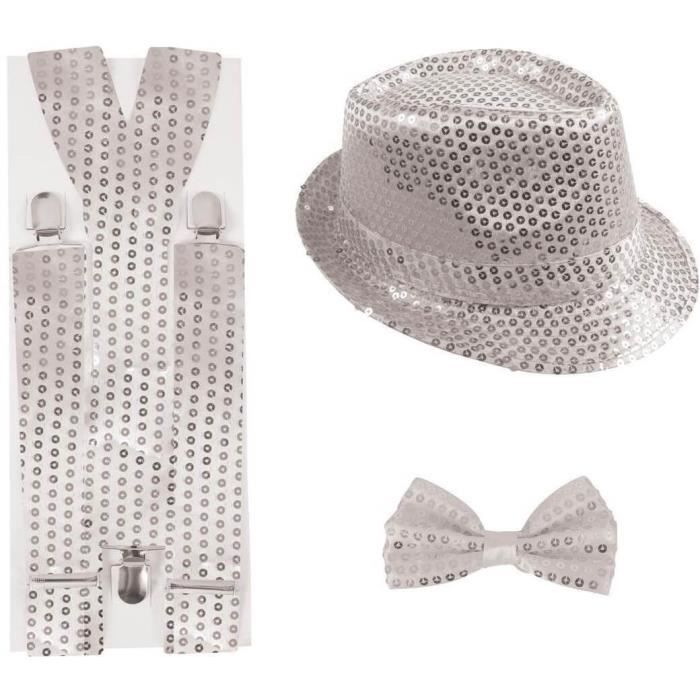 Set Accessoires Paillettes Disco Argentés / Kit Accessoires Sequins Di