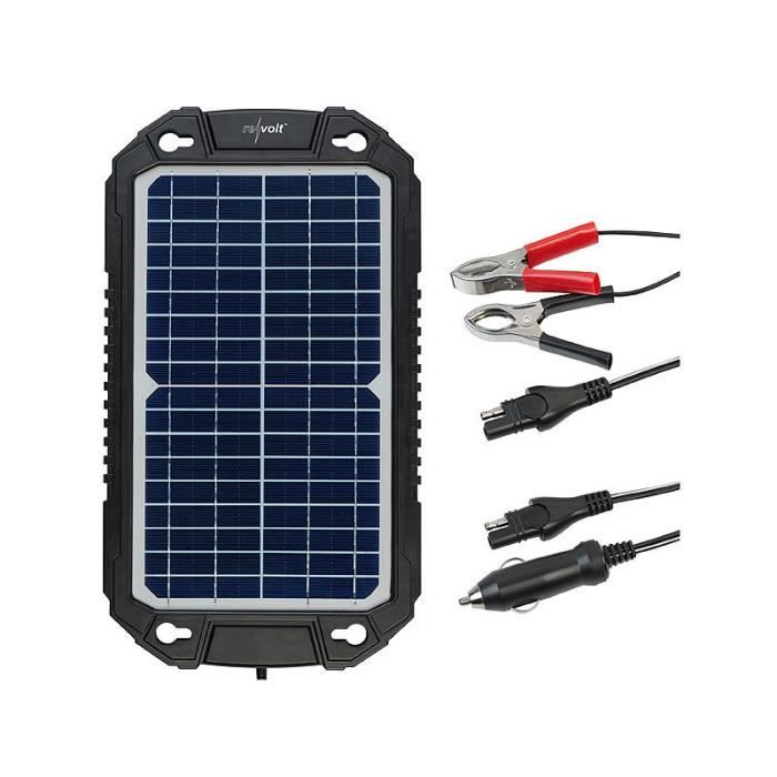 Chargeur/mainteneur de batterie solaire, 2,4 W