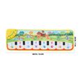 VGEBY couverture de piano d'enfants Tapis de musique pour bébé Tapis de jeu de couverture de clavier de piano électronique pour-2