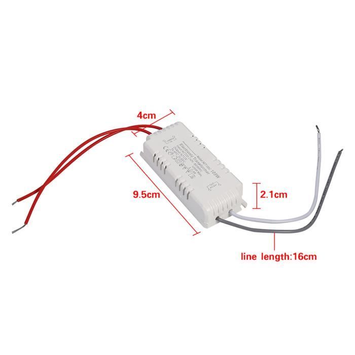 Transformateur électronique 220v AC à 12v AC Pilote D'alimentation  Intelligent 20-60W Convertisseur Tension pour Lampes Halogene G5.3 G4  Protection Contre Les Surcharges Des Transformateurs Halogènes : :  Luminaires et Éclairage