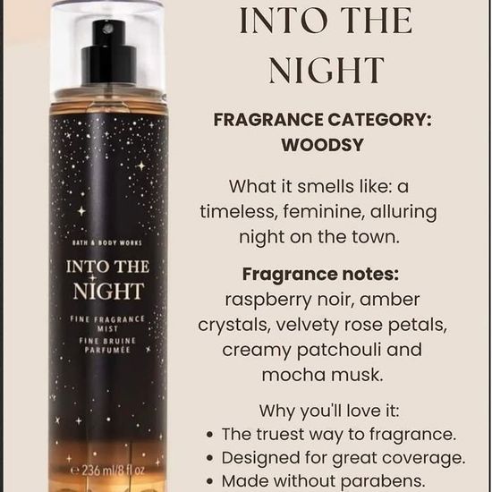 Brume de Parfum Bath Body Works INTO THE NIGHT 236 ml - Main Image