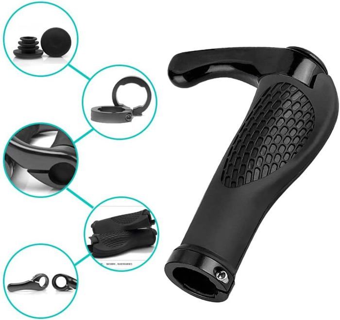Dstarymnix Poignées Vélo Ergonomiques 22mm - Confort Absorbant Pour VTT, Route, BMX