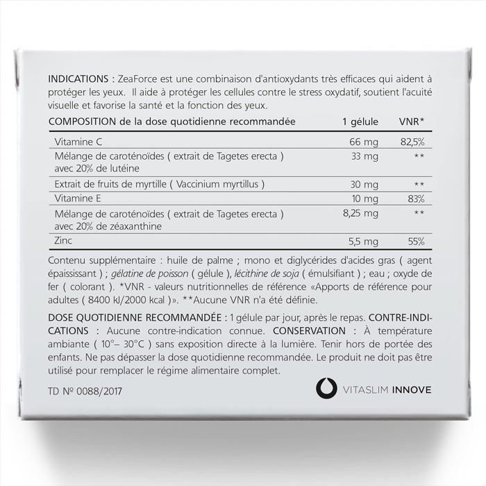 Zeaforce ZeaForce – Des yeux en parfaite santé Formule liquide pour une ...