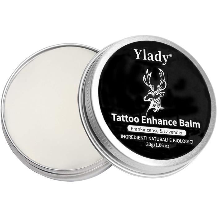 Crème de Tatouage après soin pour Tatouage 30g, Baume Tatouage Soin pour Avant, Pendant & Après