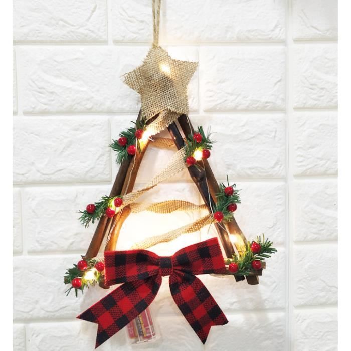 Couronne D'Halloween En Rotin Noir Et Blanc À Suspendre À Une Porte De