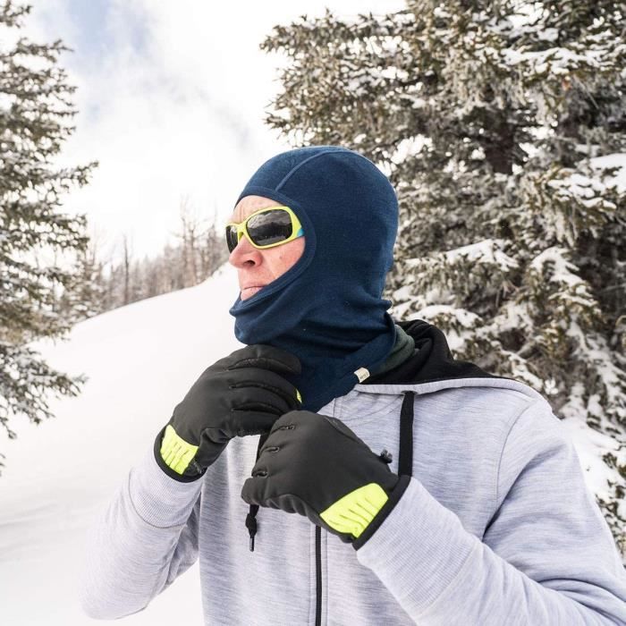 Marine Taille unique Masque de Ski en laine mérinos 100%, cagoule, poids  caché 300G, pour l'hiver, pour homme - Cdiscount Prêt-à-Porter
