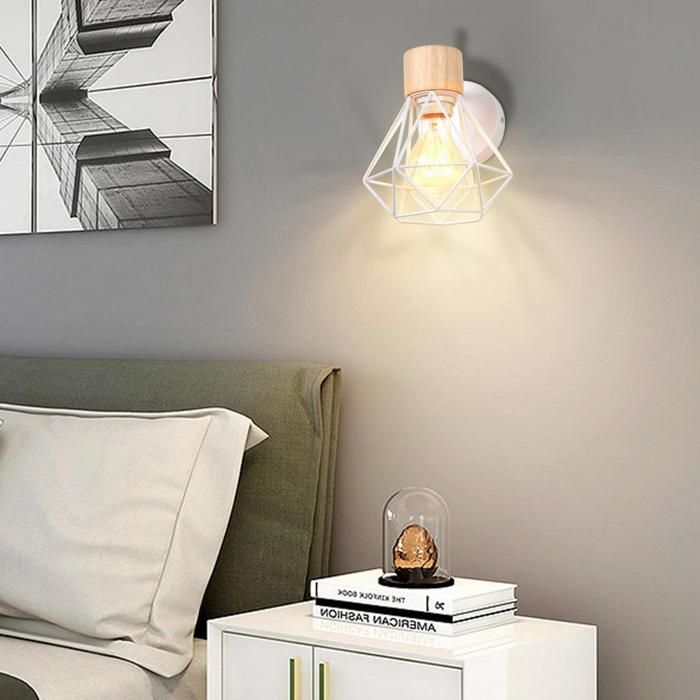 IDEGU Applique Murale Humanoïde Moderne Rouge - Lampe Murale Créative Fer Forgé