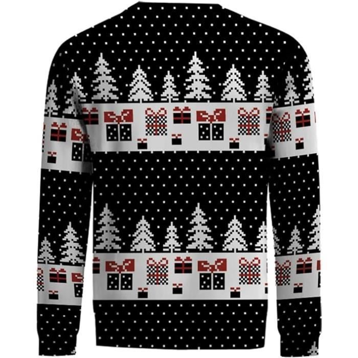 Pull De Noel 2025 Pull De Noel Homme - Moche Rouge Sous Pull Noel Homme Ugly Multicolore Pull Rigolode Noel Rigolo Pull Moche De Noel Homme Doux En Tricot Chic Hiver Pull
