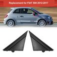Couvercles de drapeau de rétroviseur de porte pour FIAT 500 2012-2017 - AKOZON - 1SH17KX7AA - Blanc-3