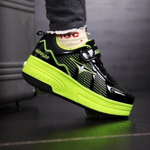 chaussures à 2 roulettes