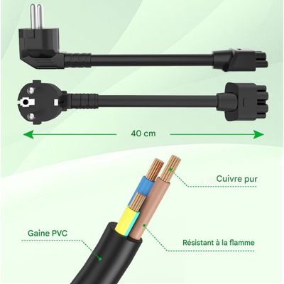 Chargeur Secteur 12V - Compatible CullPower ICP30A-120-2000 - Prise FR/EU