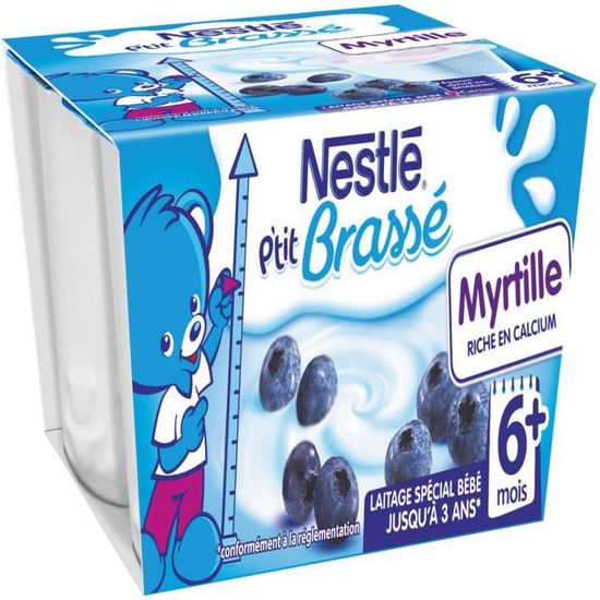 Nestle P Tit Brasse Mini Nature 4x100 G Des 6 Mois Lot De 6 Achat Vente Dessert Lacte Nestle P Tit Brasse Mini Nature 4x100 G Des