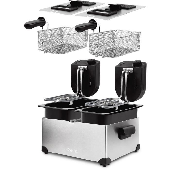 Friteuse électrique professionnelle 12 litres double - Culinaire en