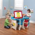 Bureau d'art pour enfants - STEP2 - Studio Bureau avec tableau et chaise - Plastique - Multicolore-4