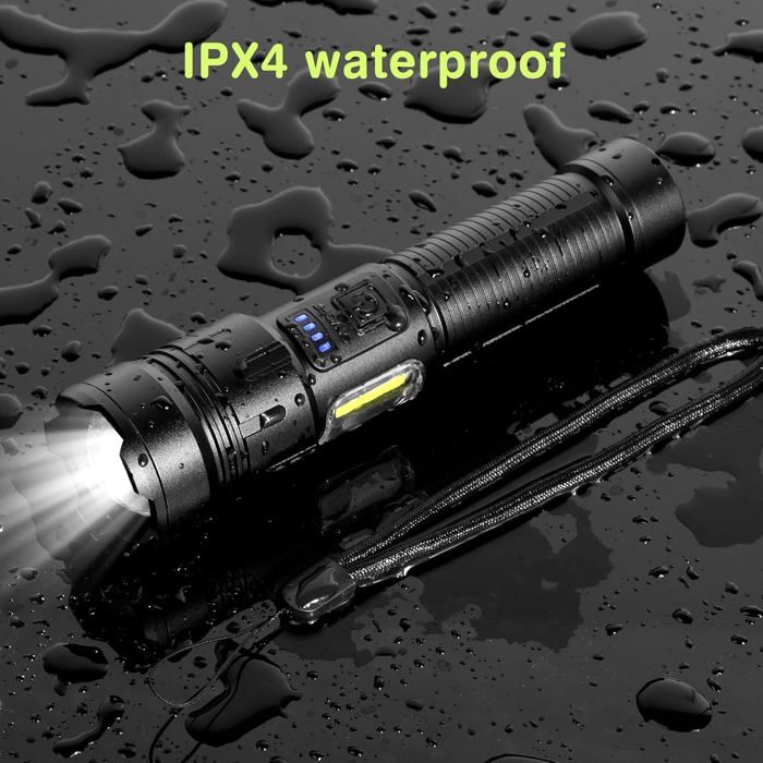 Lampe Torche LED Ultra Puissante 30000 Lumens Lot de 2