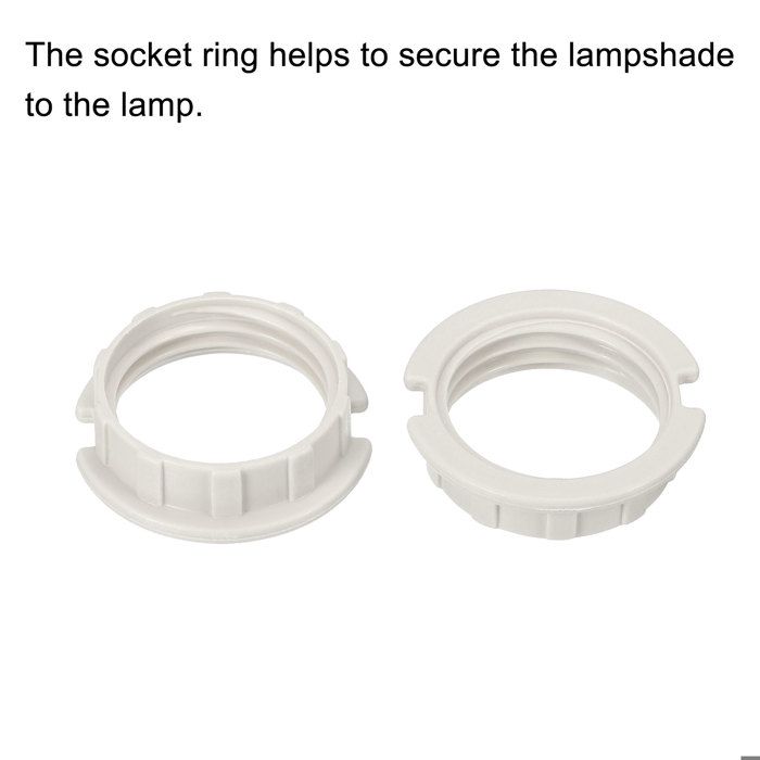 Lot De 5 Anneaux De Fixation Blancs Pour Douille G9 - Adaptateur Abat-Jour, Diamètre 20 Mm - 4