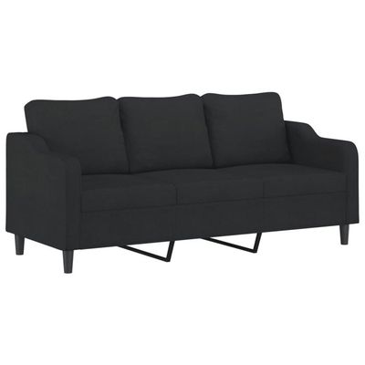 Ensemble Canapé 4 Pièces VidaXL - Fauteuil, 2 Places, 3 Places + Repose-pieds & Coussins, Tissu Polyester Marron - 5