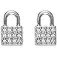 Boucle doreilles femme DKNY JEWELRY THE CITY STREET 5520119. Argent. pression. Laiton.-0
