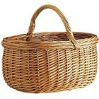AUBRY GASPARD - Panier en osier buff - 45x34x24 cm