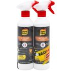 PYRO FEU Lot de 2 Nettoyants vitres Pyrofeu pour cheminée, insert et poêle - 500ml