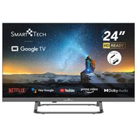 Smart Tech TV LED HD 24"(60 cm) Smart TV Google 24HG01VC Chargeur de véhicule 12v fourni, HDMI, USB, Résolution: 1366*768