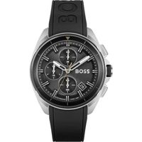 BOSS Montre Chronographe à Quartz pour Homme avec Bracelet en Silicone Noir - 1513953