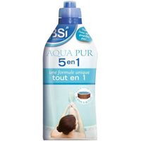 Traitement de l'eau - BSI - Aqua pur 5 en 1 pour Spa - 1 L - Clarifiant - Anti calcaire - Anti biofilm - TAC - Anti bactérien