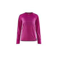 T-Shirt Running Femme - CRAFT PRO HYPERVENT WIND - Manches Longues - Rose