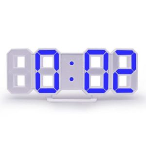 Radio réveil réveil numérique 3D LED, horloge de Table de burea