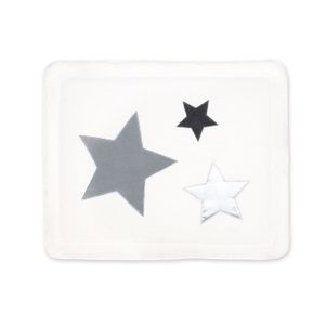 TAPIS - DALLES DE PARC Tapis de parc BEMINI - Little stars print ecru - Pady softy + terry - 95x75cm - Mixte - Naissance