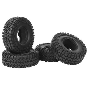 PNEUS AUTO Pack de 4 pneus, pneus en caoutchouc de 120 mm et pièces de rechange pour jantes compatibles avec la voiture SCX10 AXI03007 D90