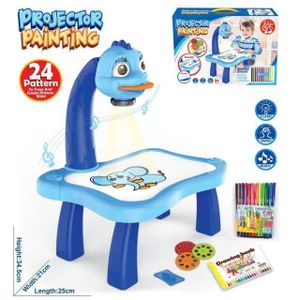 TABLE A DESSIN Dessin - Graphisme,Table de dessin avec projecteur Led pour enfants,jouets pour enfants,tableau de peinture,bureau avec - Type B