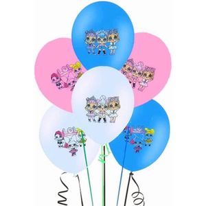 BALLON DÉCORATIF  Ballons En Latex Surprise Pour Fête D'Anniversaire D'Enfant Motif Poupée Lol 30,5 Cm[b23958]