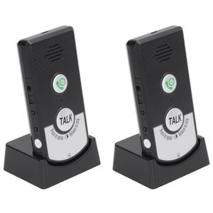 INTERPHONE - VISIOPHONE Cikonielf interphone vocal sans fil portable Interphone vocal sans fil Home Smart 2 Way Talk Doorbell pour les soignants âgés et