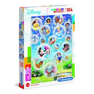 PUZZLE Puzzle Disney Clementoni - Supercolor - 104 pièces
