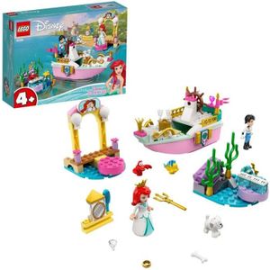 ASSEMBLAGE CONSTRUCTION LEGO® Disney Princess 43191 Le bateau de mariage d’Ariel, Jouet la Petite Sirène, Idée Cadeau pour Enfants de 4 ans et plus