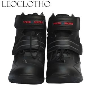 CHAUSSURE - BOTTE LEOCLOTHO-Bottes moto courtes unisexe légère respirante chaussure de cyclisme sur route pour homme femme botte de course motocross